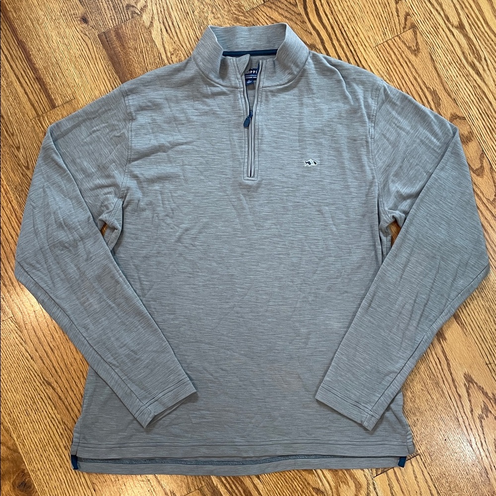 Men’s Fish Hippie Quarter Zip Pullover. Size Medium. Like New Condition.